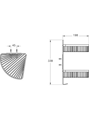 VitrA Base 400 A4416036 İkili Süngerlik, Mat Siyah