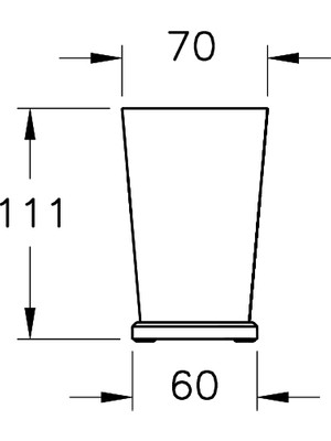 VitrA Base 400 A44145 Diş Fırçalığı, Krom