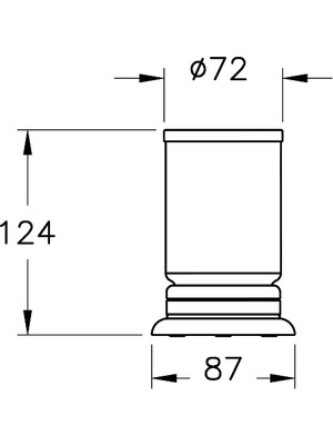 VitrA Base 300 A44142 Diş Fırçalığı, Krom