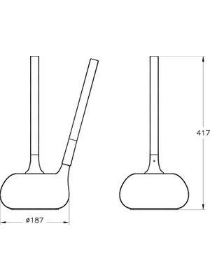 VitrA İstanbul A48048 Tuvalet Fırçalığı, Yerden, Krom