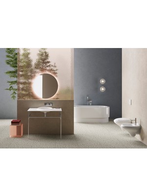 VitrA Origin A45159 Lavabo Sifon Seti, Simetrik, Rozetli, Krom