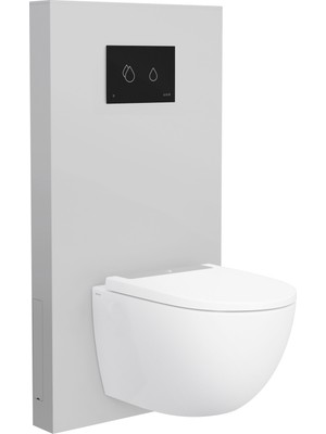 VitrA RenoForm 773-5760-01 Asma Klozetler için Taharet Deliksiz Platform, 10,5 cm, Açık Gri