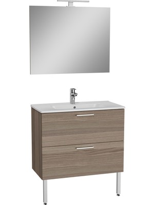 VitrA Mia 75076 Banyo Dolabı Seti Çekmeceli, Ayaklı, 80 cm, Cordoba