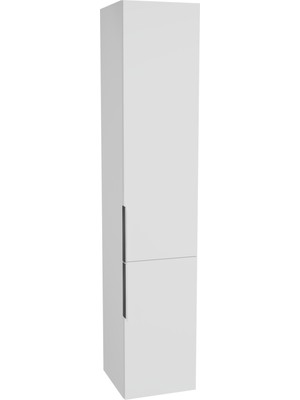 VitrA Quadrum 62557 Boy Dolabı, 35 cm, Parlak Beyaz / Sağ