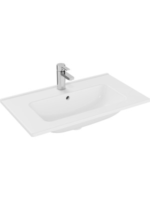 VitrA Mia 7463L003-0001 Etajerli Lavabo, 70 cm, Beyaz