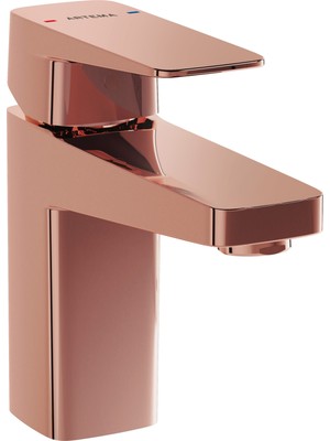 Artema Root Square A4273226 Lavabo Bataryası, Bakır