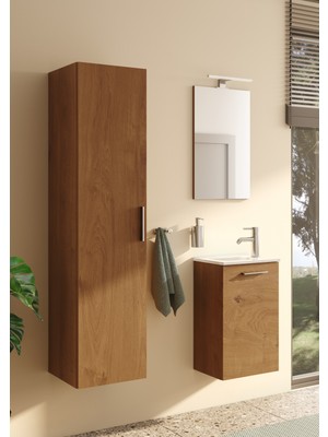 VitrA Mia 69565 Banyo Dolabı Seti, Altın Meşe, 40 cm