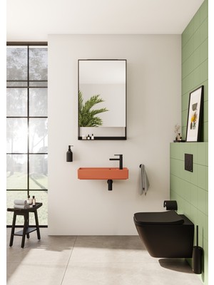 VitrA ArchiPlan 7414B077-0001 Lavabo, Mat Terra Rosa, 60x46 cm