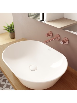 VitrA Geo 7427B003-0016 Oval Çanak Lavabo