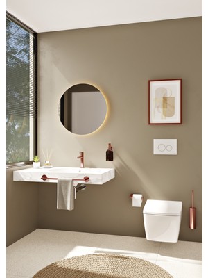 VitrA Metropole 7672B003-7211 Rim-ex Asma Klozet, Termostatik Ara Musluklu, 56 cm, Beyaz