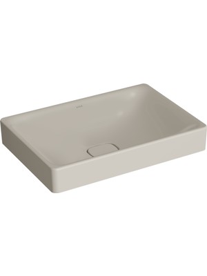 VitrA Metropole 7535B020-1398 Dikdörtgen Çanak Lavabo, 60cm, Taupe