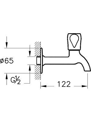 Artema A41584 Uzun Musluk, Krom