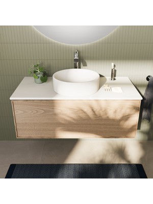 VitrA Suit A42814 Çanak Lavabo Bataryası, Üstten Kumandalı, Krom