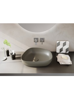 VitrA Suit A42782 Ankastre Lavabo Bataryası, Sıva Üstü, Krom