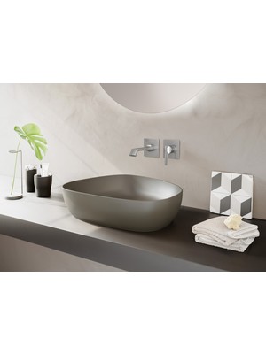 VitrA Suit A42782 Ankastre Lavabo Bataryası, Sıva Üstü, Krom