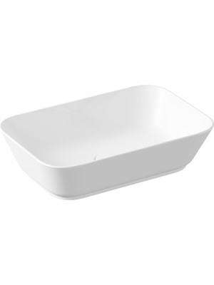 VitrA Geo 7425B001-0016 Dikdörtgen Çanak Lavabo, 60 cm, Mat Beyaz