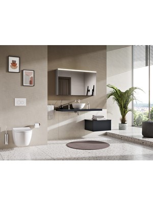 VitrA Geo 7421B001-0016 Çanak Lavabo
Yuvarlak, Kompakt, 40x38 cm, Armatür Deliksiz, Su Taşma Deliksi