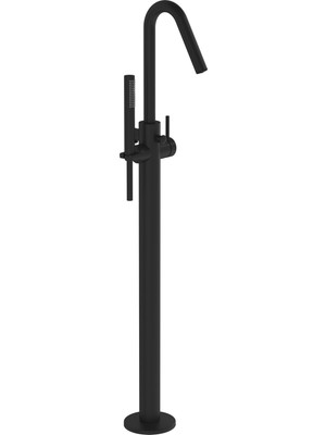 VitrA Origin A4268136 Yerden Küvet Bataryası, El Duşlu, Mat Siyah
