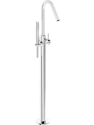 VitrA Origin A42681 Yerden Küvet Bataryası, El Duşlu, Krom