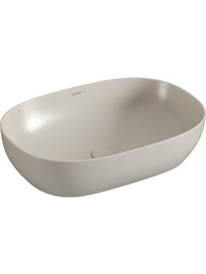 VitrA Outline Recycled 7995B066-0016 Çanak Lavabo, Mat Bej