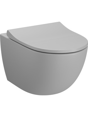 VitrA Sento 7748B076-0559 Rim-ex Asma Klozet, Mat Taş Gri
