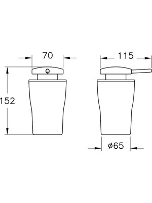 VitrA Eternity A4432039 Sıvı Sabunluk, Siyah