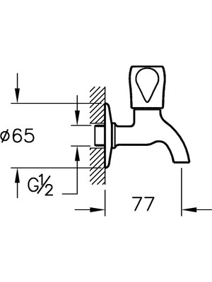 Artema Musluk A41585 Kısa Musluk, Krom