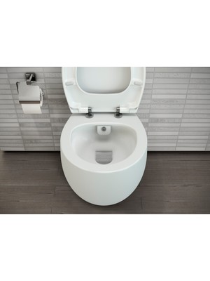 VitrA Memoria 5885B401-0559 Rim-ex Asma Klozet, VitrA Clean, 54 cm, Mat Beyaz