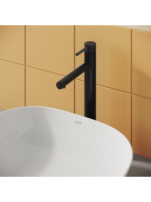 VitrA Origin A4255836WTC Lavabo Bataryası (Yüksek Large), Mat Siyah