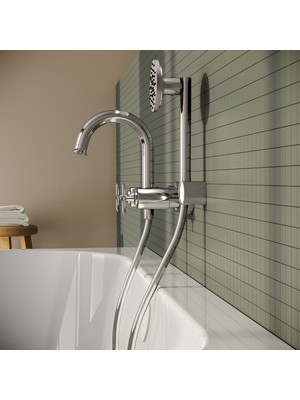 VitrA Origin Classic A42893 Banyo Bataryası, Krom