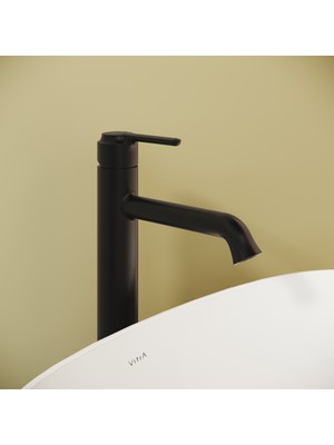 VitrA Origin Classic A4288236 Çanak Lavabo Bataryası, Mat Siyah