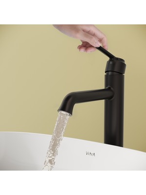 VitrA Origin Classic A4288236 Çanak Lavabo Bataryası, Mat Siyah