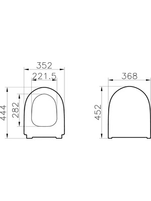 VitrA Sento 130-001R009 Klozet Kapağı, Yavaş Kapanır, Kolay Çıkabilir, Mat Beyaz