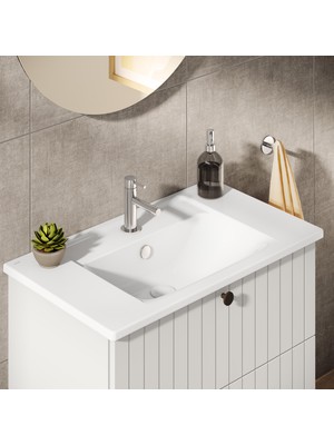 Vitra Origin A42555 Kısa Lavabo Bataryası, Krom