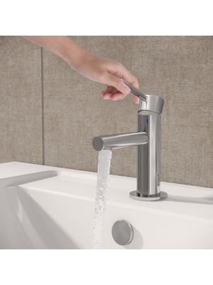 Vitra Origin A42555 Kısa Lavabo Bataryası, Krom