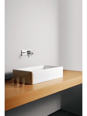 VitrA Nuo 7434B003-0016 Dikdörtgen Çanak Lavabo, 60 cm, Beyaz