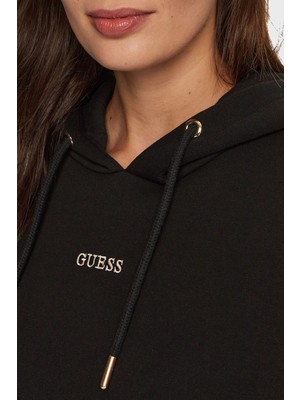 Guess Pamuklu Regular Fit Kapüşonlu Sweat V4BQ22KCHX0 Bayan Sweat V4BQ22 Kchx0 Jblk