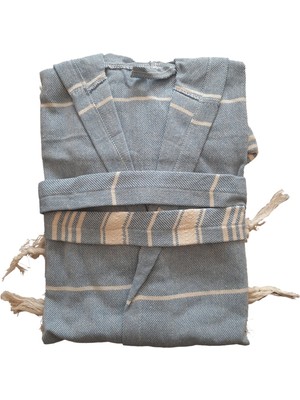 %100 Pamuk Peştemal Çocuk Bornoz