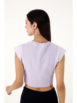 Scorp Spell Kadın Crop Tişört Lila