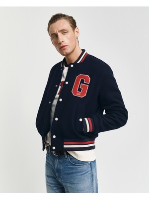 Gant Erkek Lacivert Klasik Yaka Logolu Ceket 7006490.433