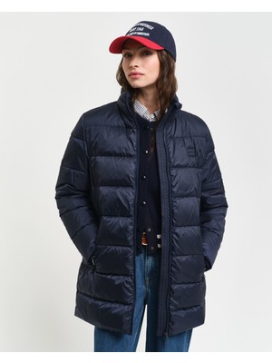 Gant Kadın Lacivert Relaxed Fit Kapüşonlu Mont 4751130.433