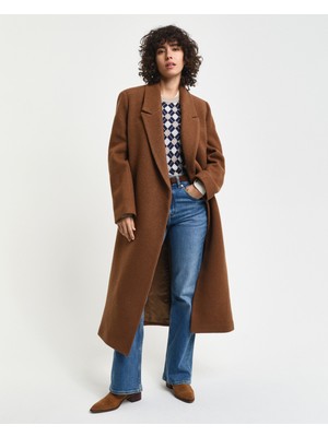 Gant Kadın Kahverengi Klasik Yaka Mont 4751133.220