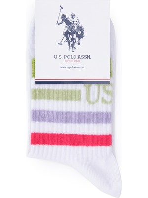 U.S. Polo Assn. Kadın Beyaz Çorap 50298997-VR013