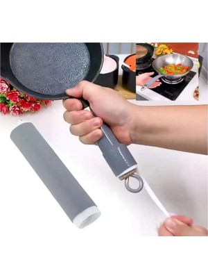 Mediterian Isı Yalıtımlı Büyük Boy Tutacak, Ergonomik ve Güvenli, Gri, Plastik, Kolay Kurulum