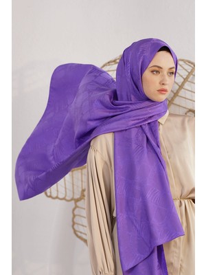 Loryan Scarf Jakar Şal - Retro Floş Jakar Şal 4261