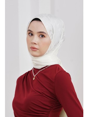 Loryan Scarf Jakar Şal - Mermer Floş Jakar Şal 4257