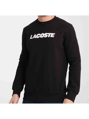 Lacoste Basıc  Siyah  Regular Fit  Bisiklet Yaka