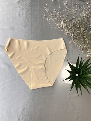 Iz Yapmayan Lazer Kesim Külot - Ten L