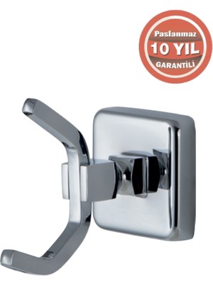 Çelik Banyo Paslanmaz Pirinç Kumru 1'li Askılık