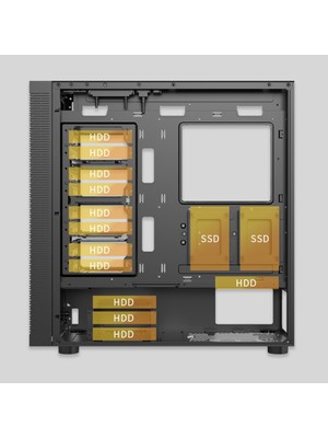 Unique Storage 12XHDD 2xssd Port Xeon 2673V4 Çift Işlemci 80 Çekirdek 1 Tb M.2 Nvme 256  GB Ddr4 Ecc Ram 1000 Watt 80+ Gold Psu